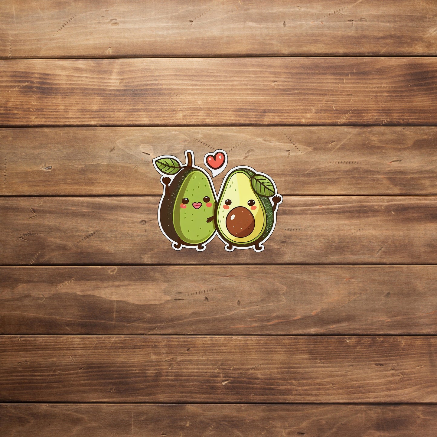 Cute Avocado Sticker 0