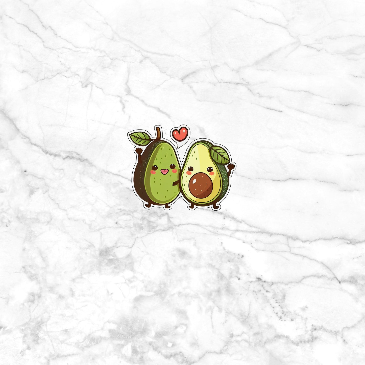 Cute Avocado Sticker 0
