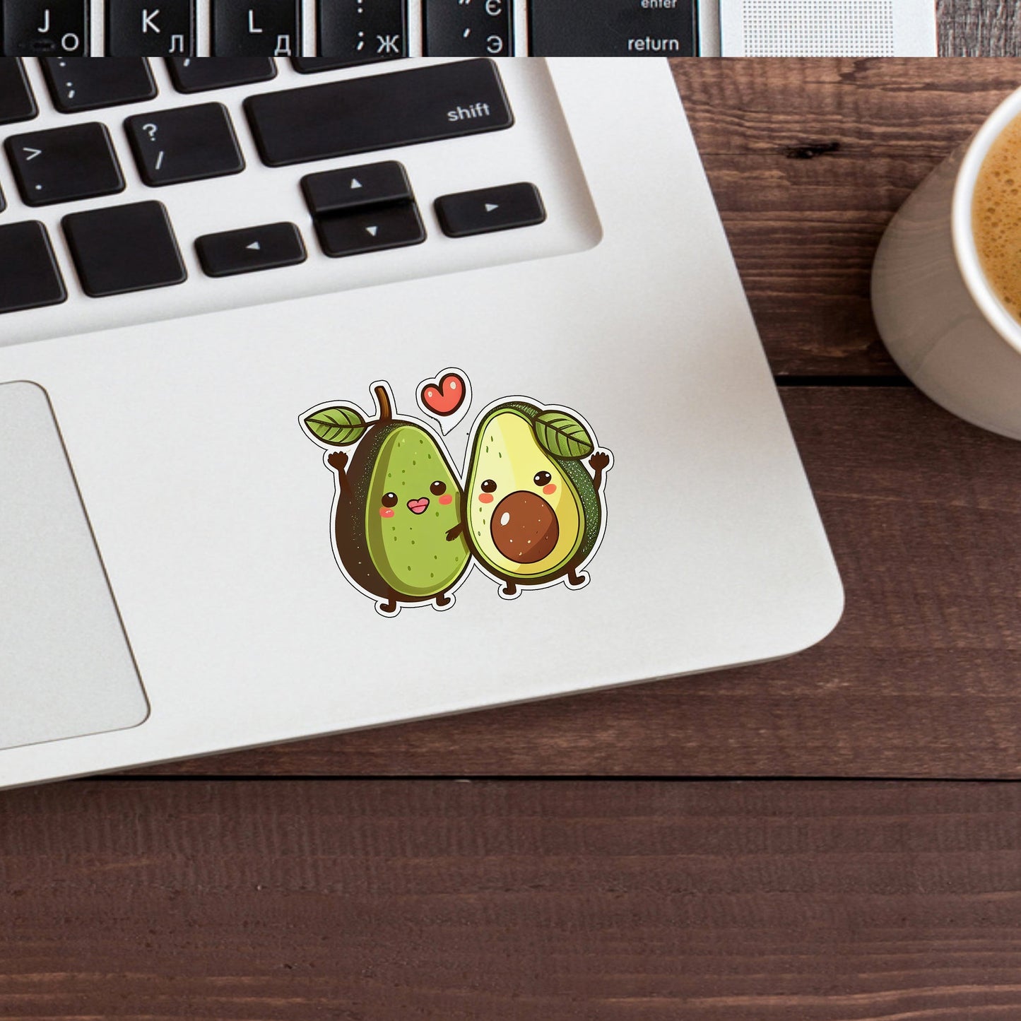 Cute Avocado Sticker 0