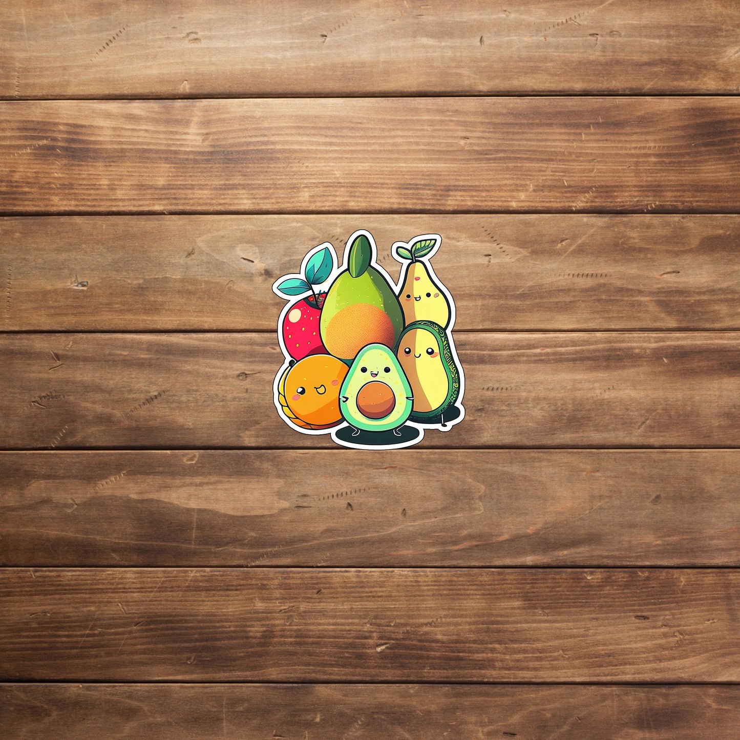 Cute Avocado Sticker 0 Sticker
