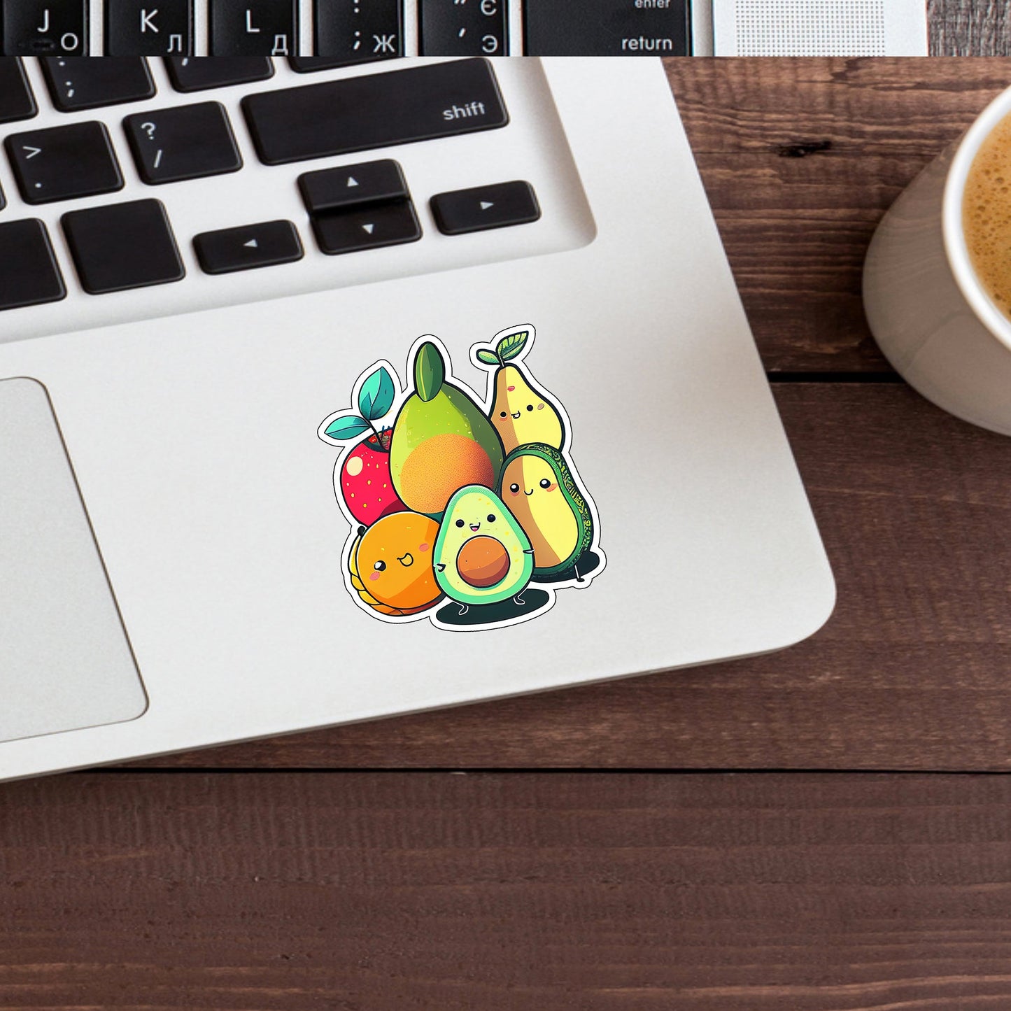 Cute Avocado Sticker 0 Sticker