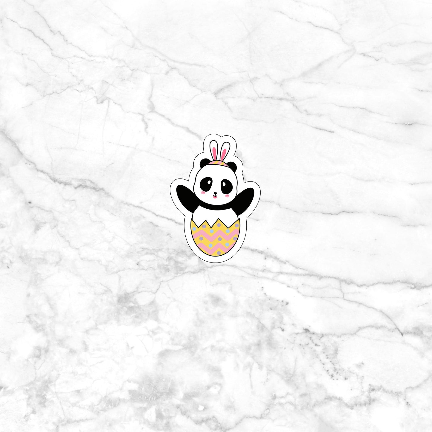 Cute Easter Panda Sticker Set Sticker