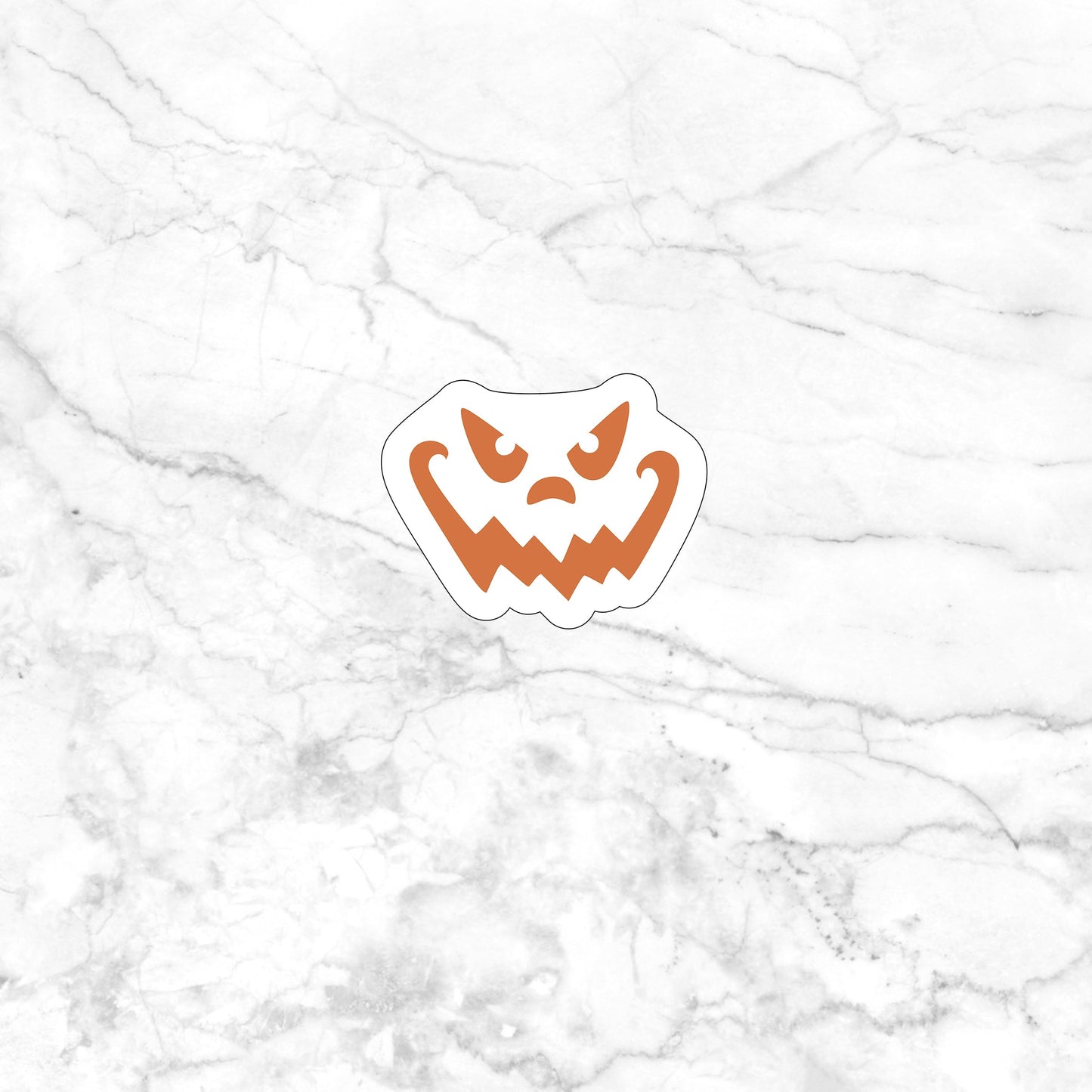 Pumpkin Face Sticker