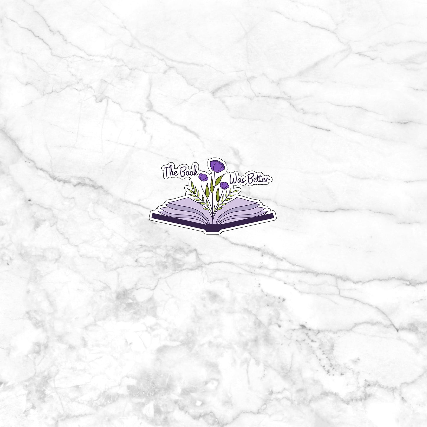 Flowering Book Reading Sticker