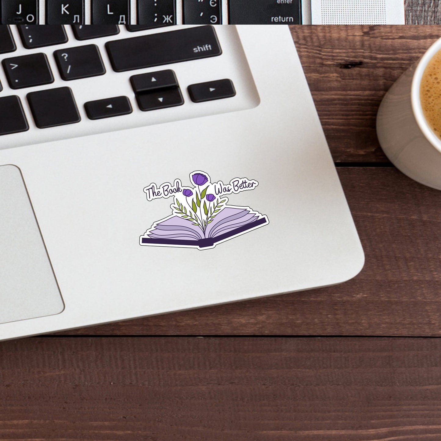 Flowering Book Reading Sticker