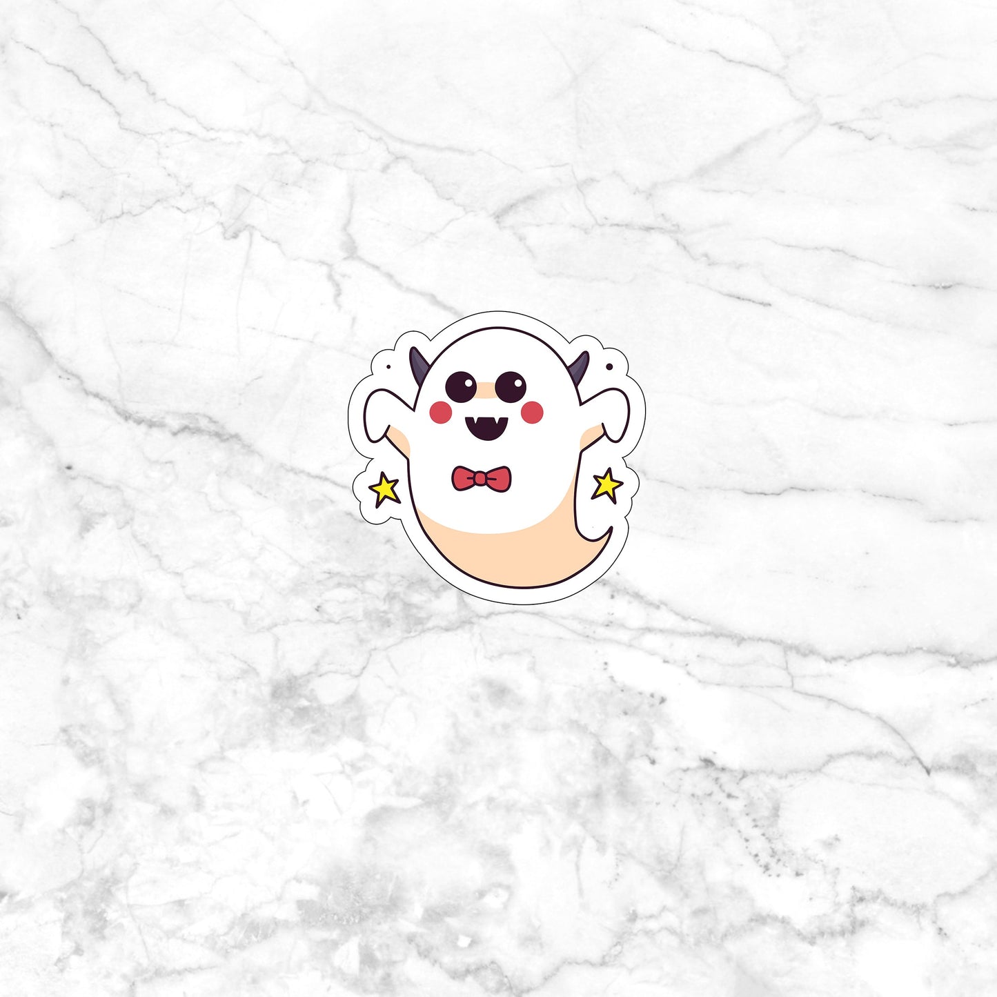Halloween Stiker, Ghost Halloween Illustration