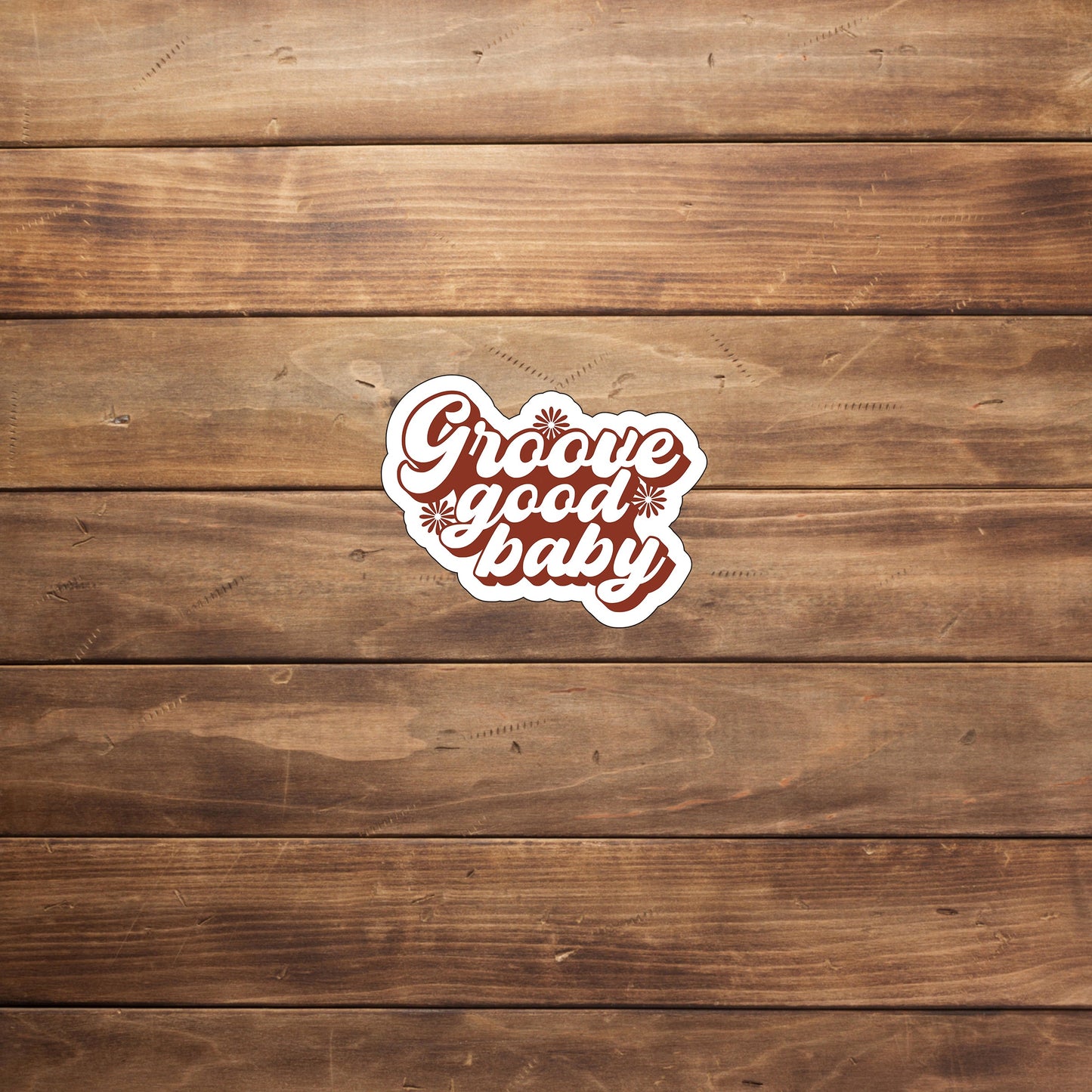 Groove good baby flowers Sticker, Vinyl sticker, laptop sticker, Tablet sticker