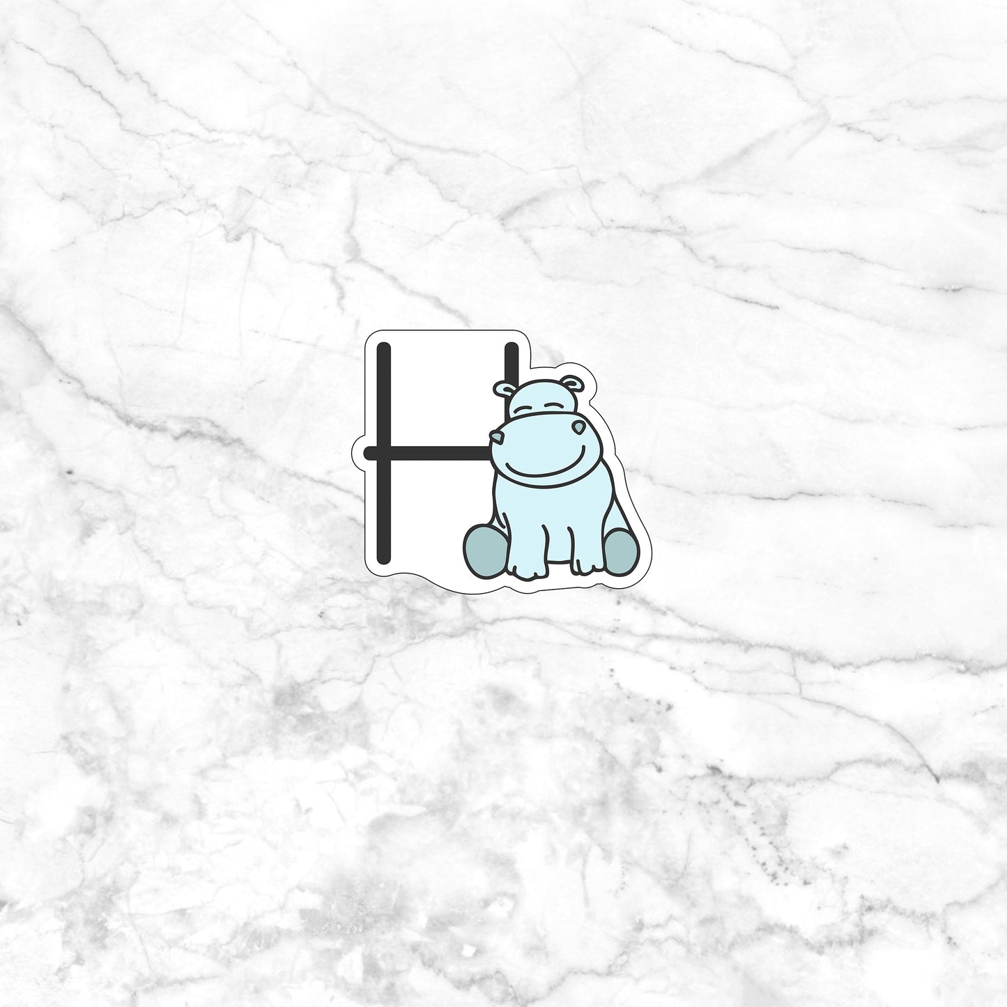 Alphabet Animal Stickers Sticker, H Sticker
