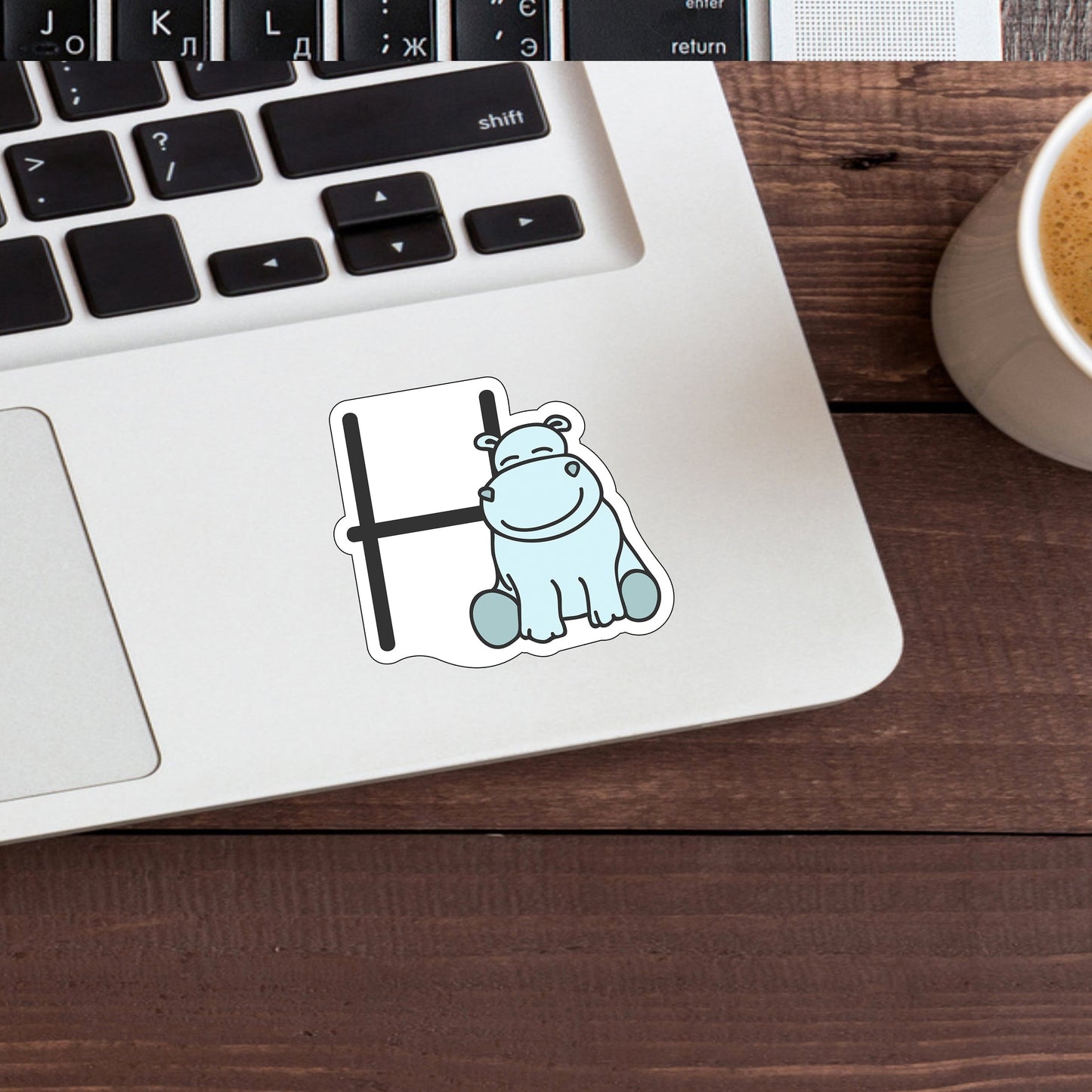 Alphabet Animal Stickers Sticker, H Sticker