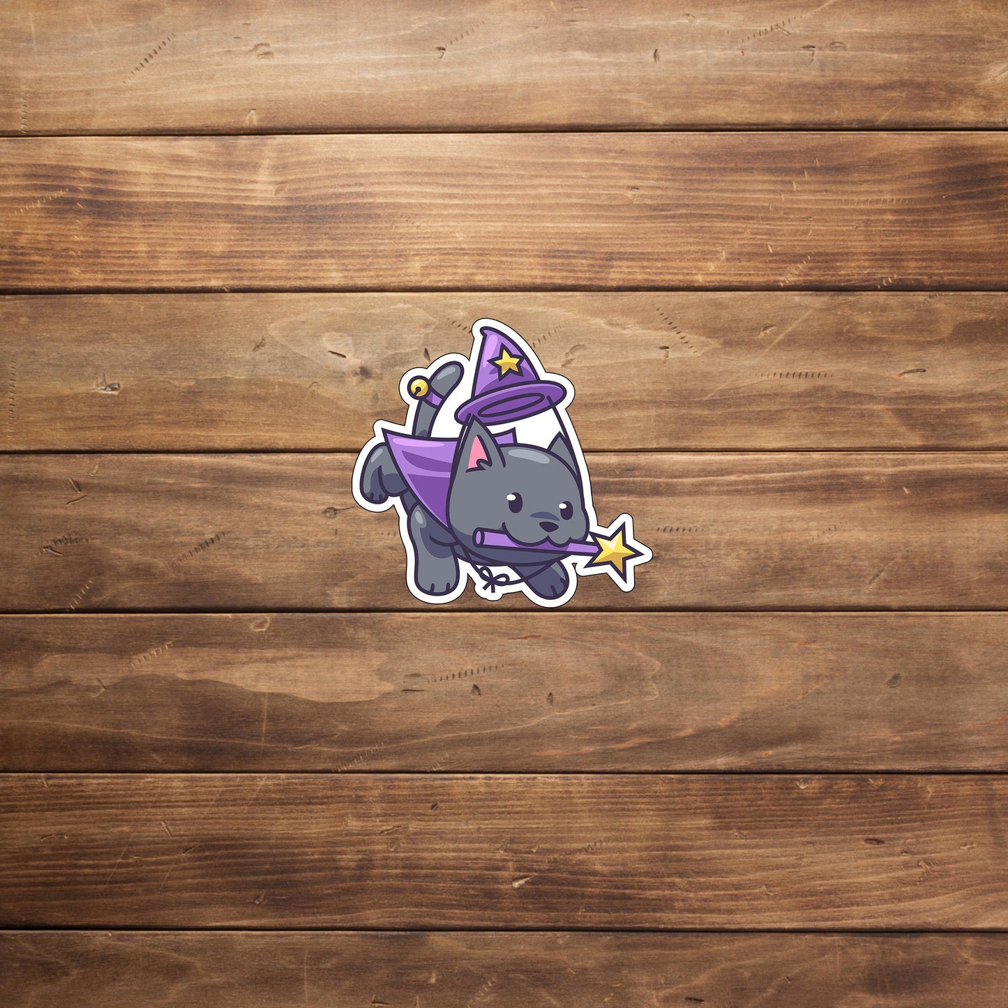 Halloween Stiker, Halloween Cat Illustration