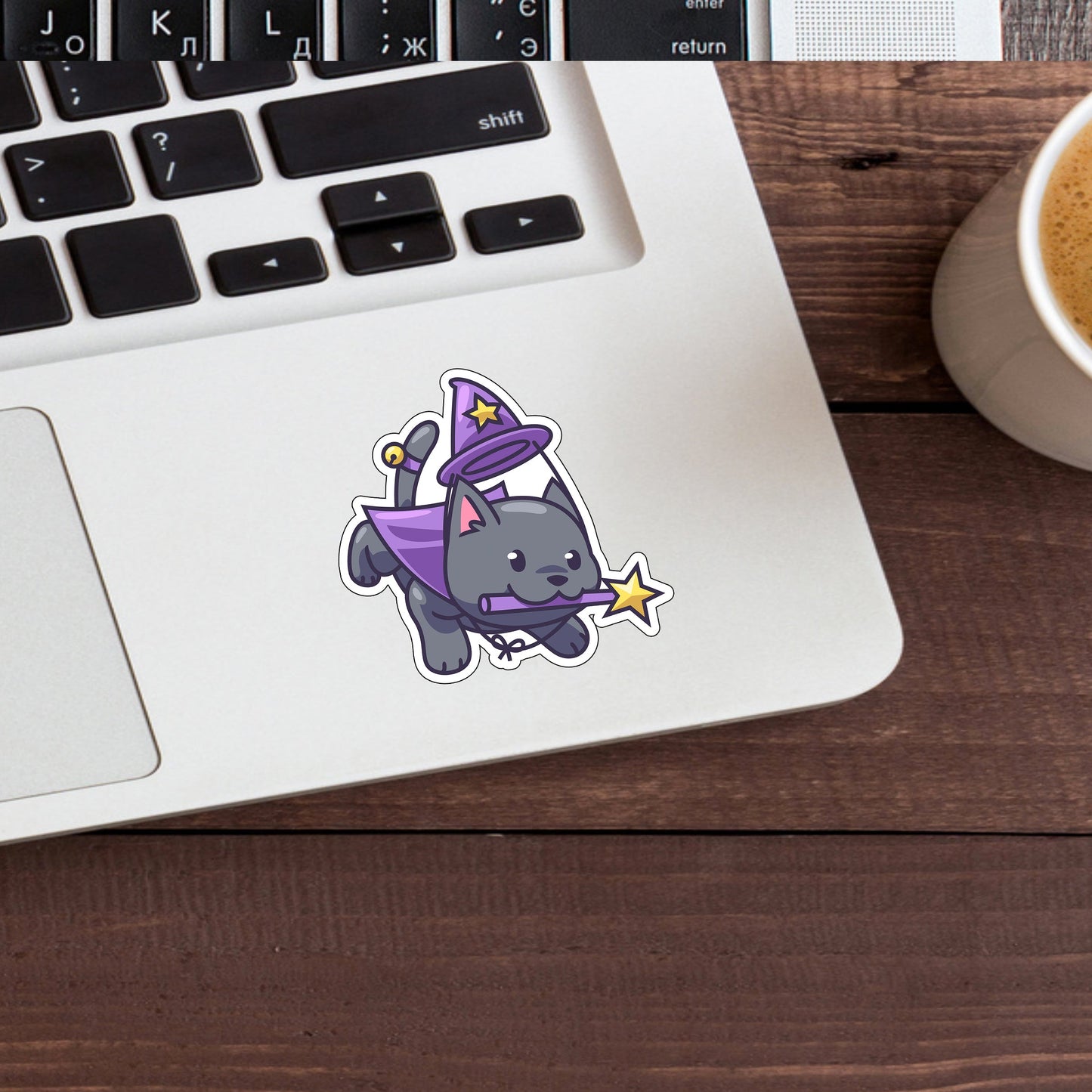 Halloween Stiker, Halloween Cat Illustration