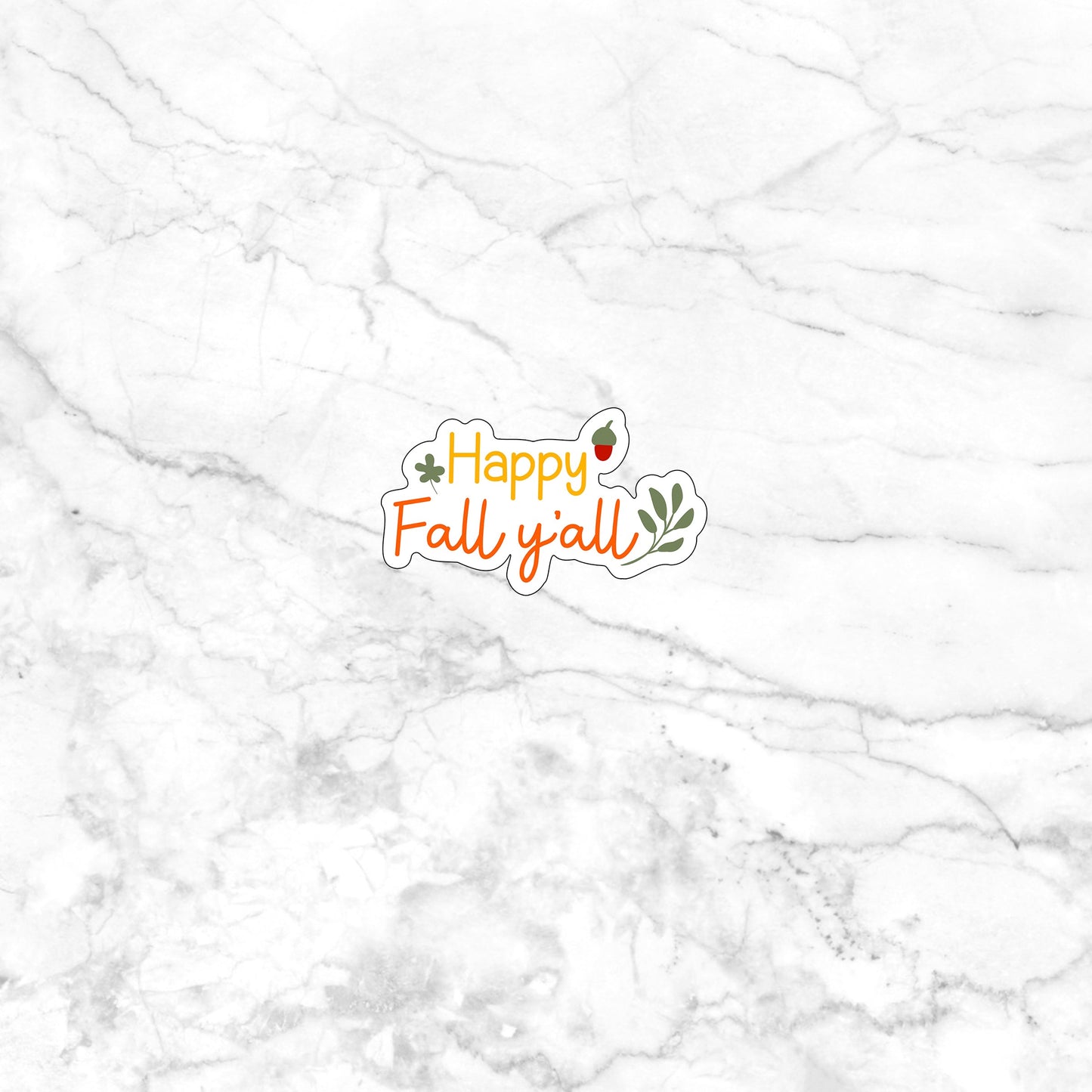 Fall Sticker, Happy fall yall Sticker