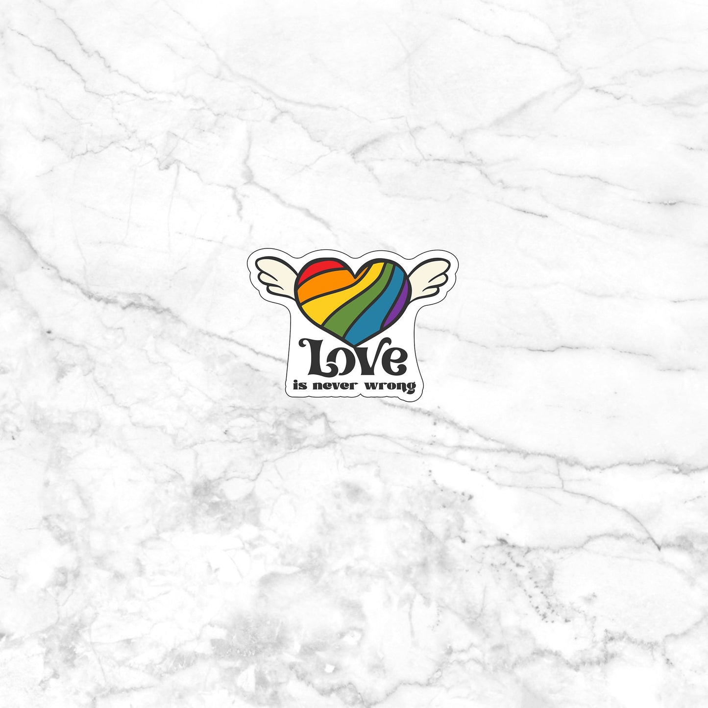 Heart Wings Sticker