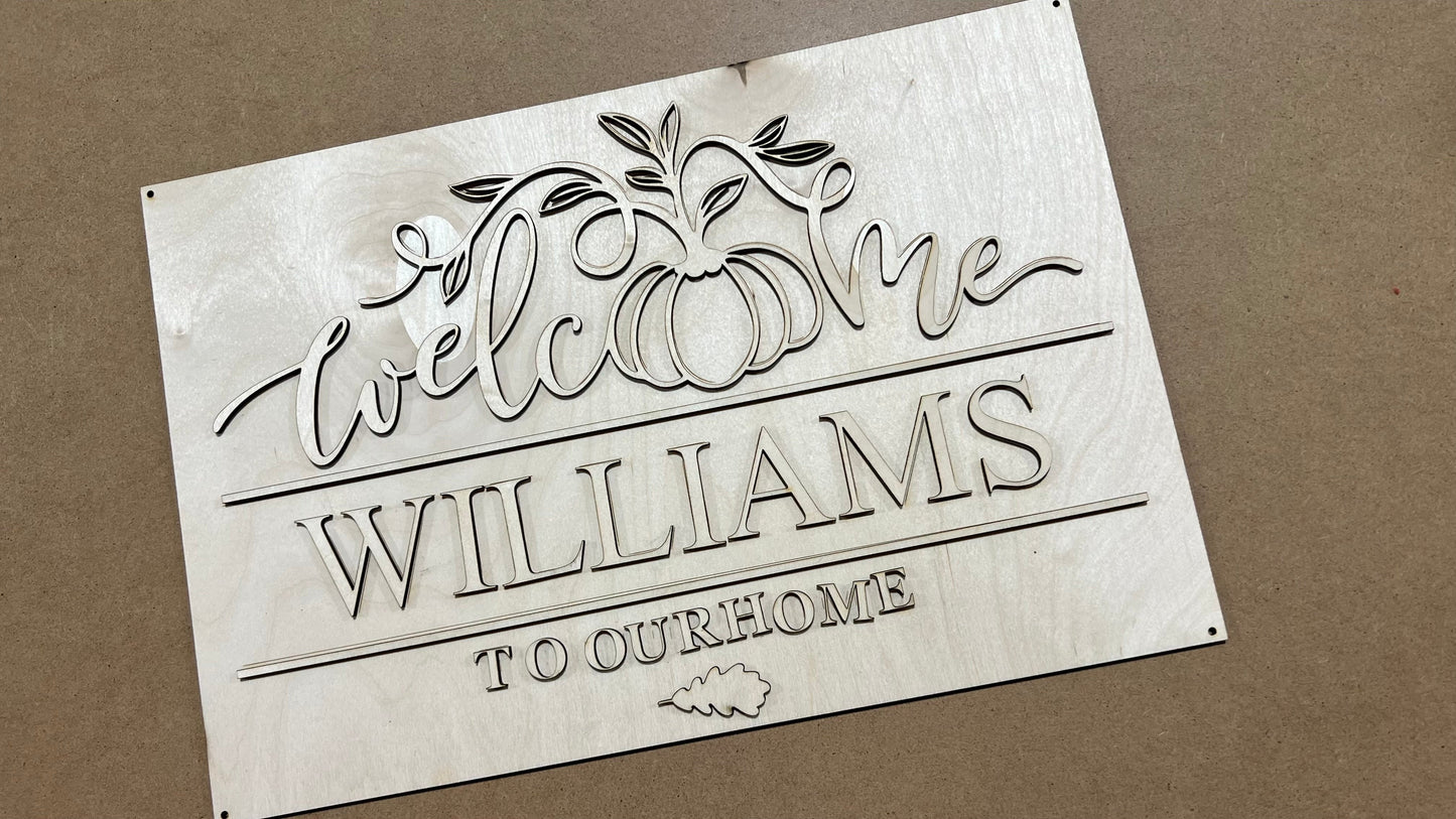 Welcome to our Home Sign Fall DIY KIT