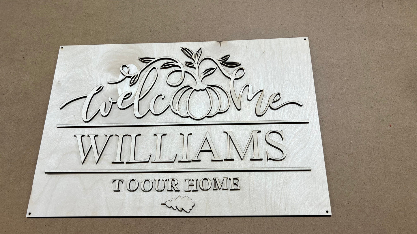 Welcome to our Home Sign Fall DIY KIT