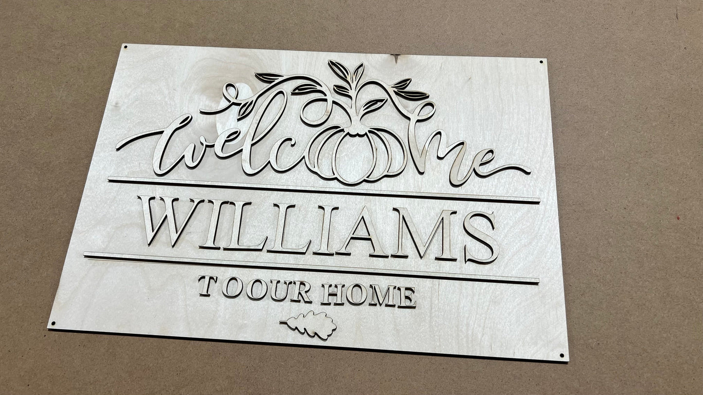 Welcome to our Home Sign Fall DIY KIT