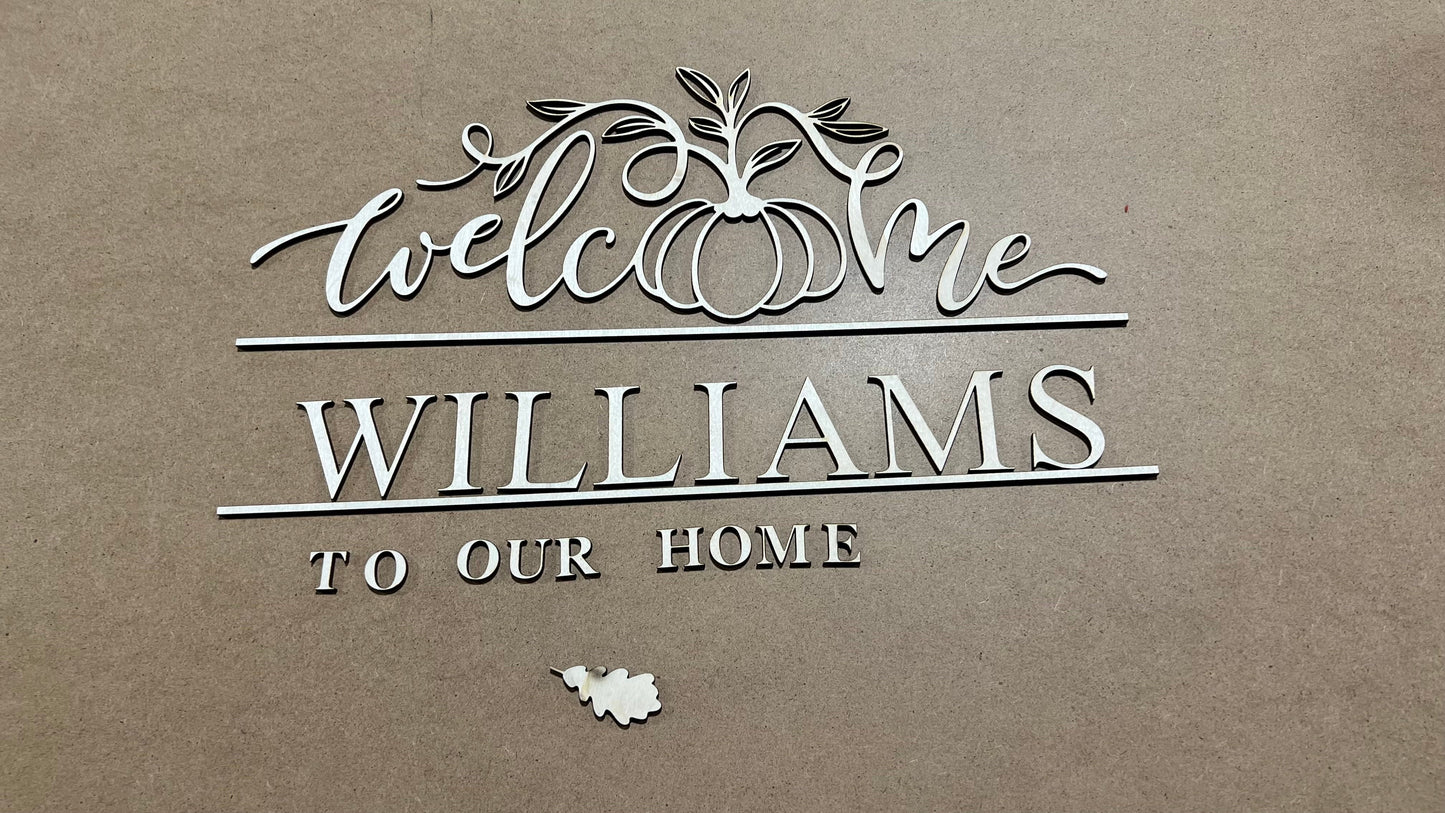 Welcome to our Home Sign Fall DIY KIT