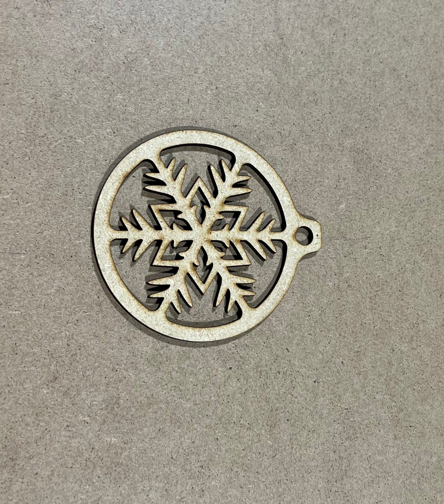 Snowflake Ornament , Laser Engraved Ornament , Christmas Ornament