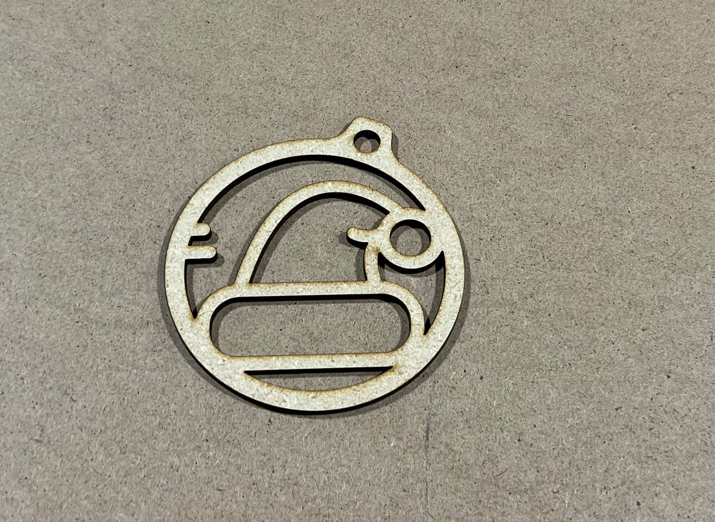 Christmas Hat Ornament, Laser Engraved Ornament , Christmas Ornament