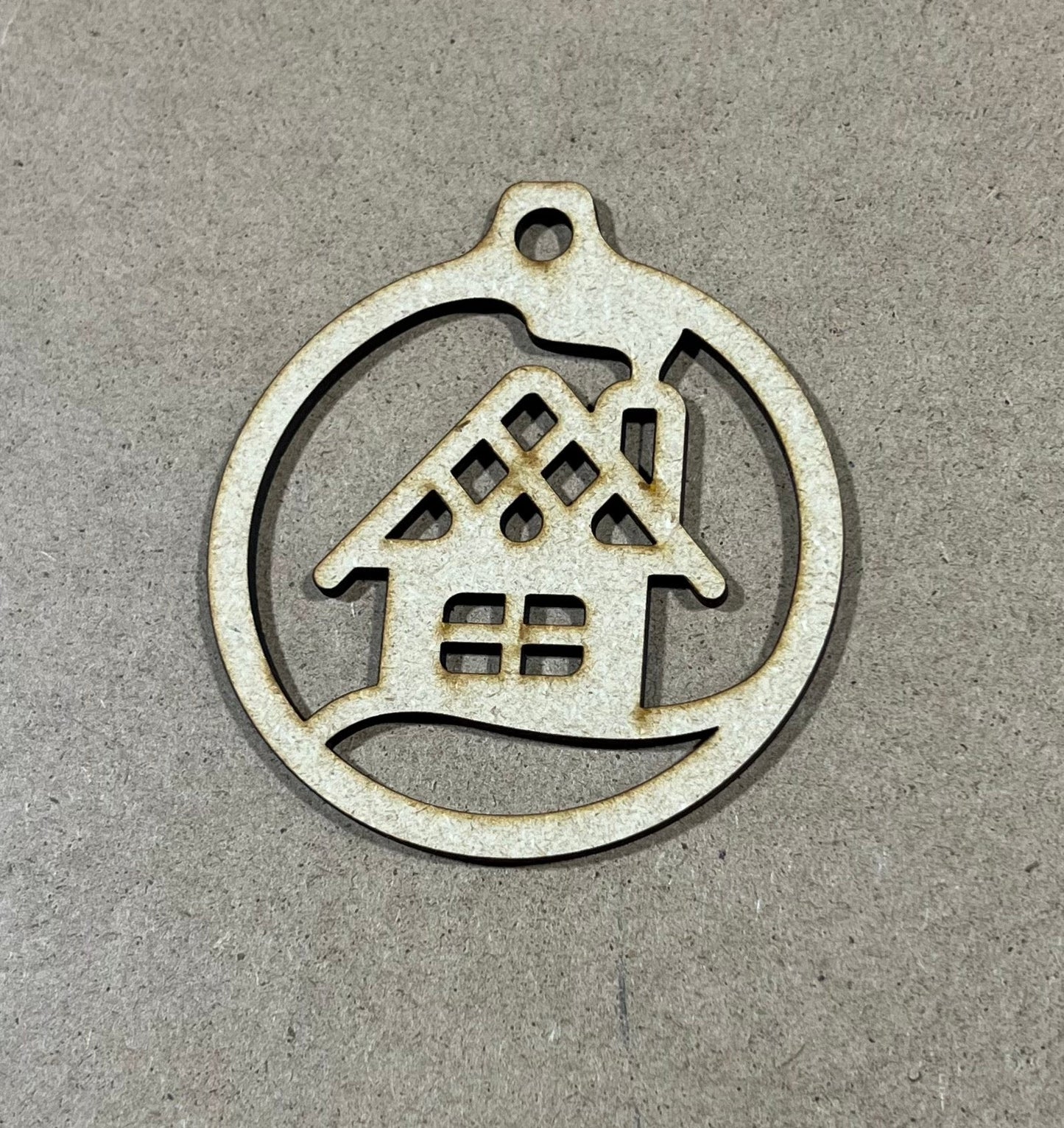 House Ornament, Laser Engraved Ornament , Christmas Ornament