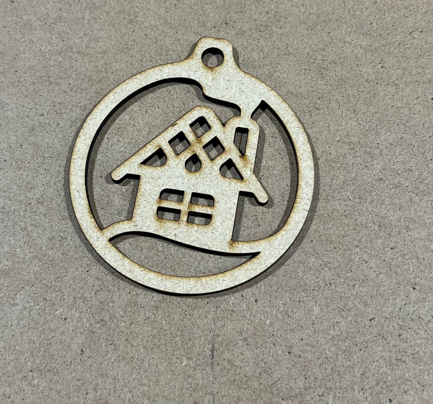 House Ornament, Laser Engraved Ornament , Christmas Ornament