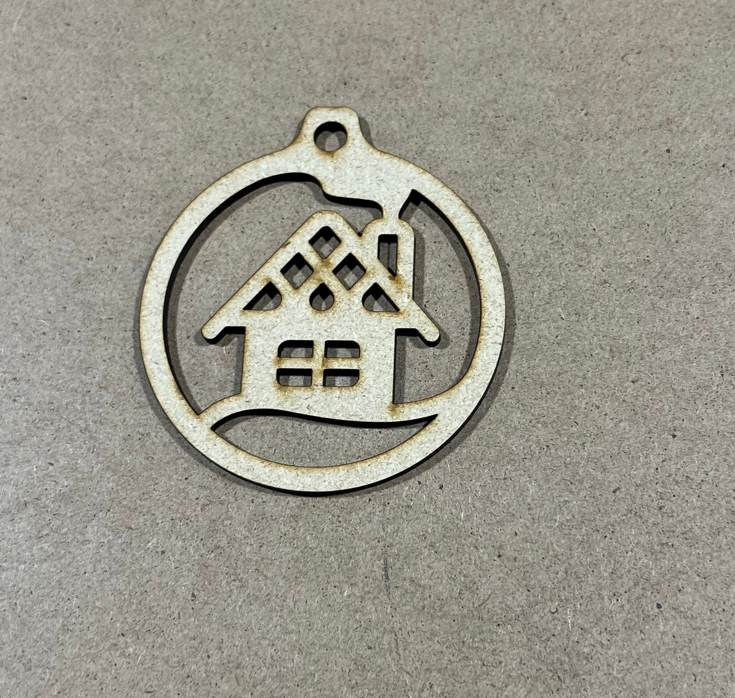 House Ornament, Laser Engraved Ornament , Christmas Ornament