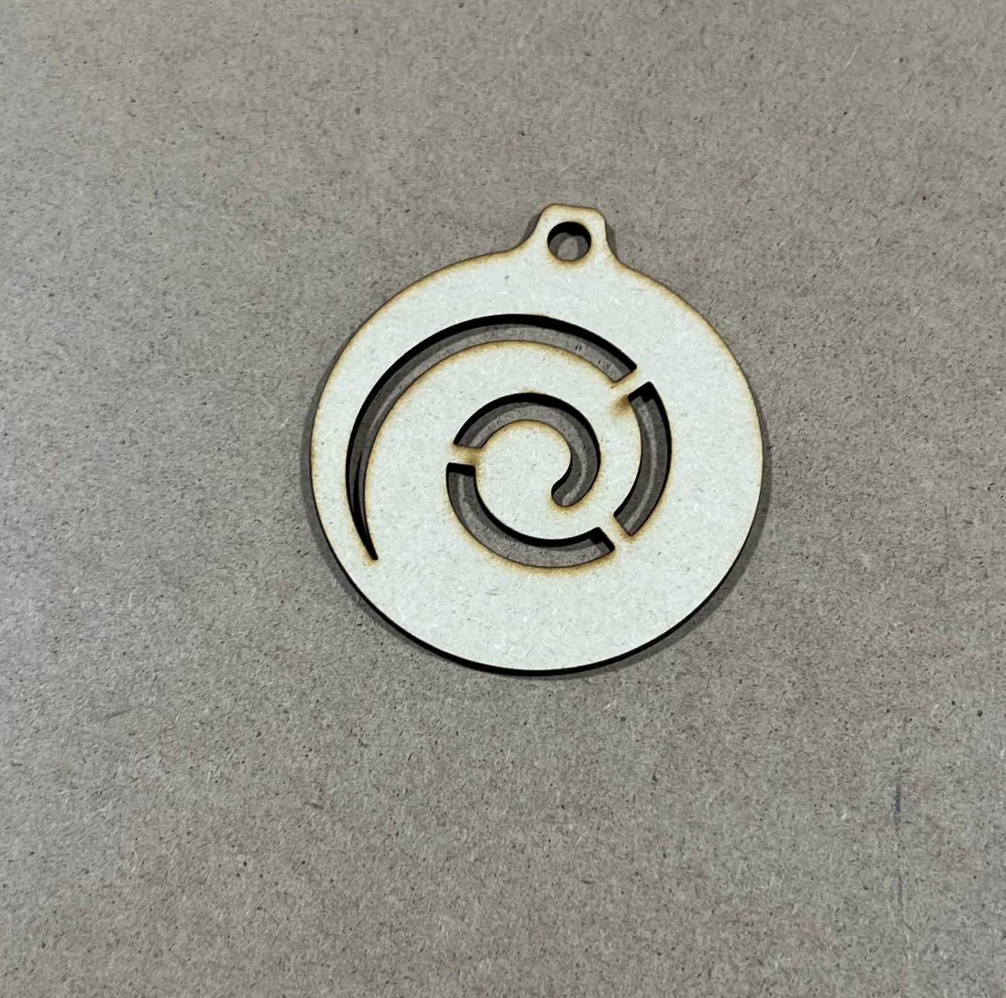 Abstract Ornament , Laser Engraved Ornament , Christmas Ornament