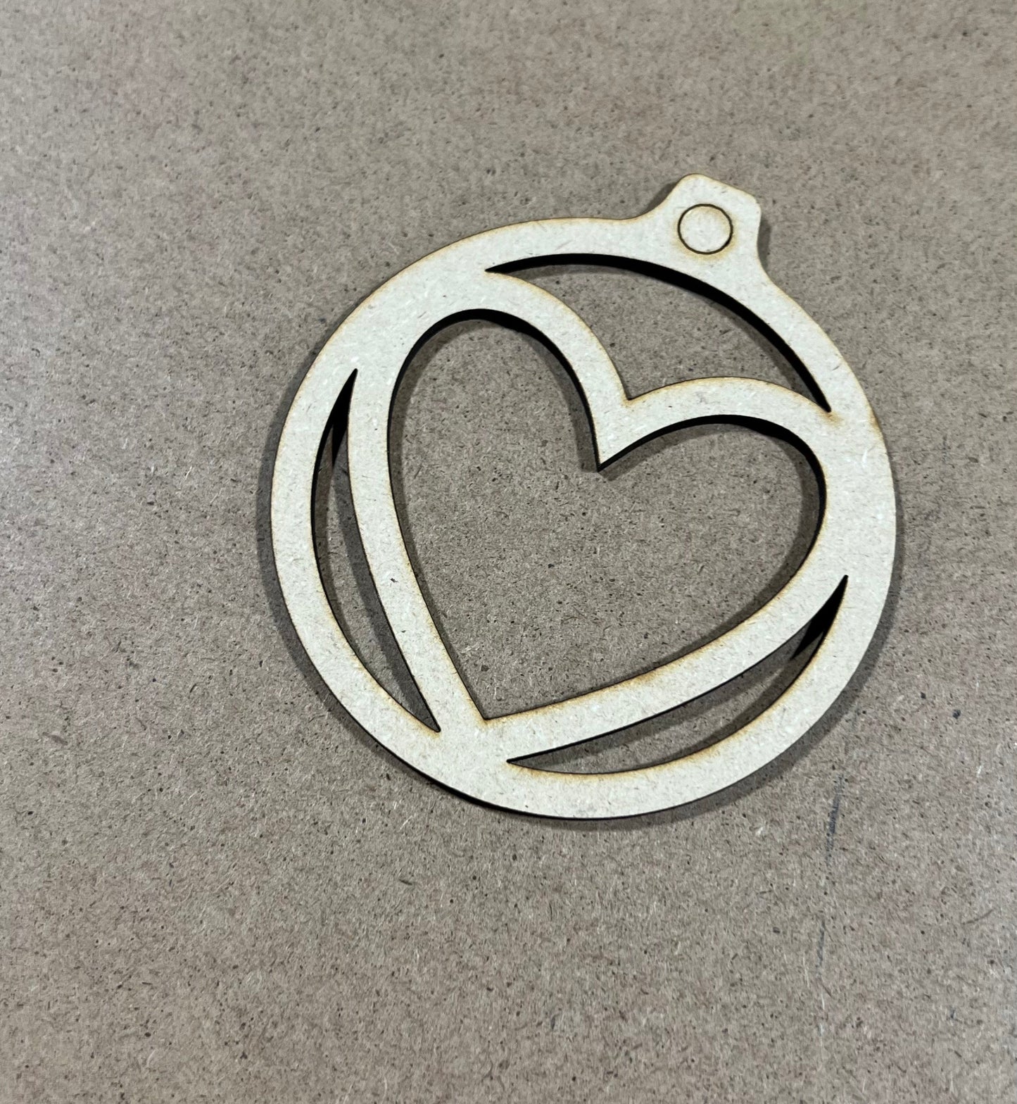 Heart Ornament , Laser Engraved Ornament , Christmas Ornament