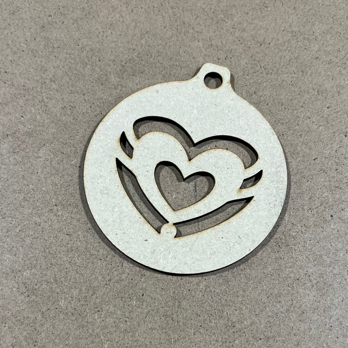 Heart Ornament , Laser Engraved Ornament , Christmas Ornament