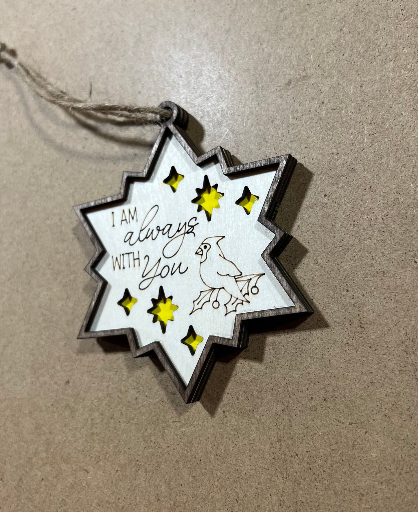 Memorial Ornament , Custom Ornament , Memorial bird custom ornament