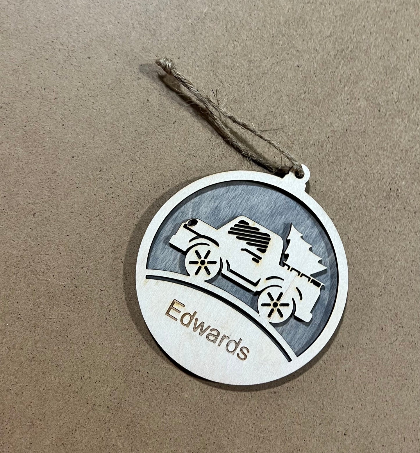 Personalized Family Truck Ornament , Custom Ornament , Truck custom ornament