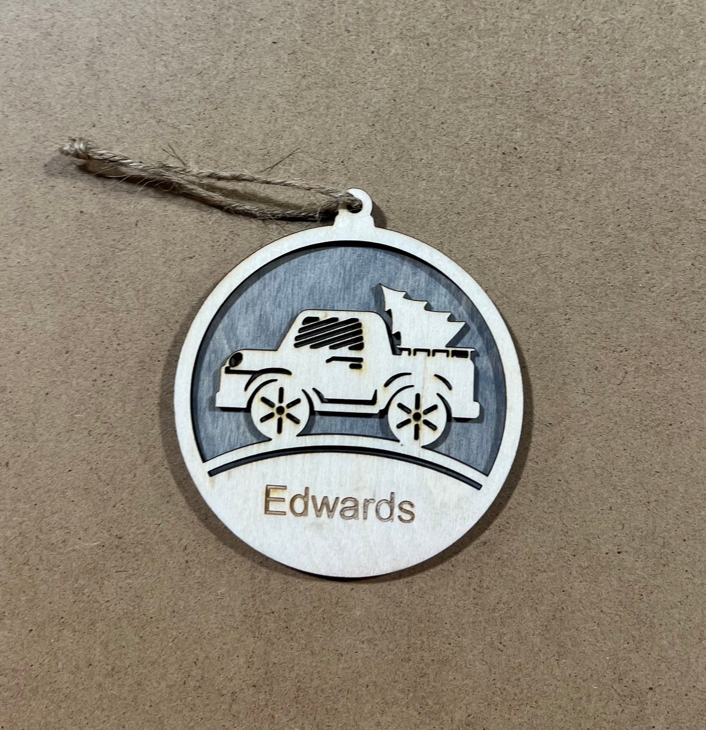 Personalized Family Truck Ornament , Custom Ornament , Truck custom ornament
