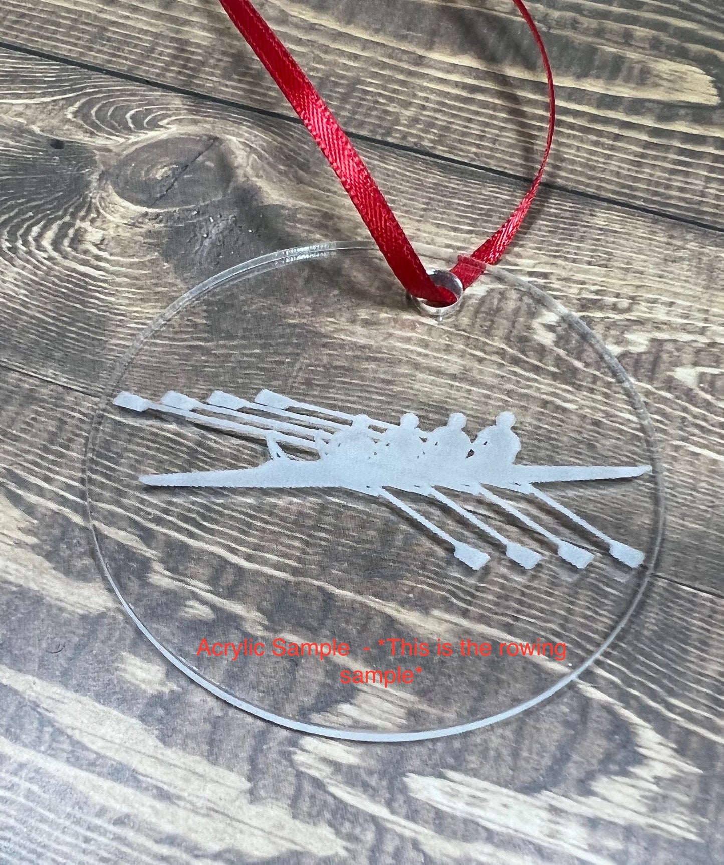 Cycling Ornament, Laser Engraved Ornament, Bike Lover