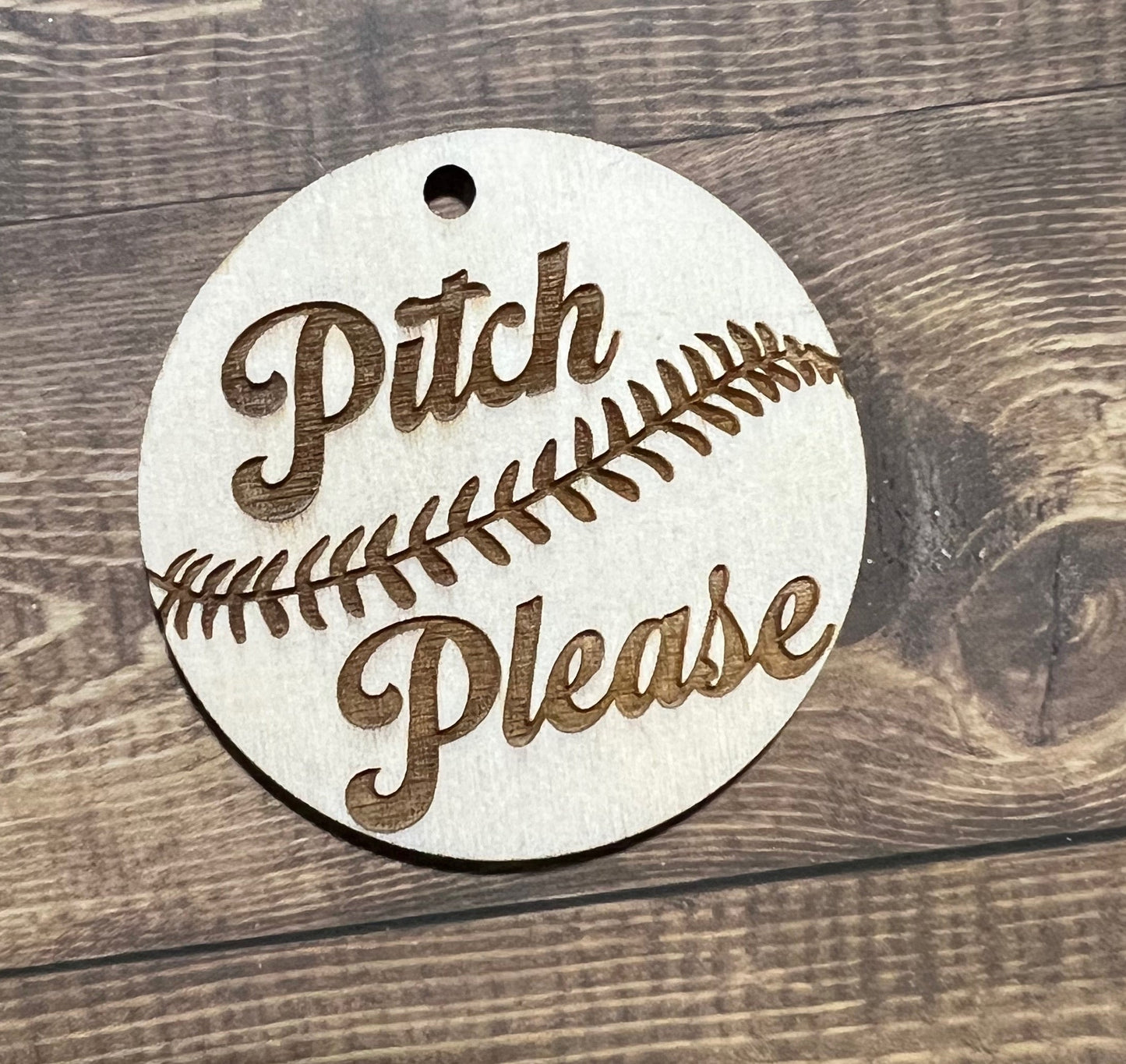 Pitch Please Keychain, Baseball Keychains