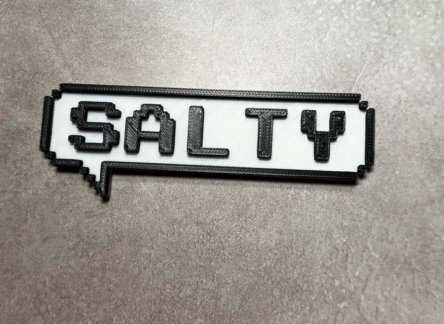 3D Printed -Bit Speech Bubble,  Name Plate, Customizable Speech Bubble