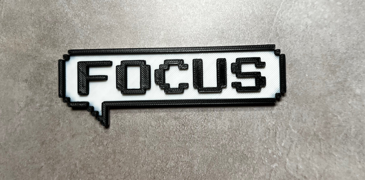 3D Printed -Bit Speech Bubble,  Name Plate, Customizable Speech Bubble