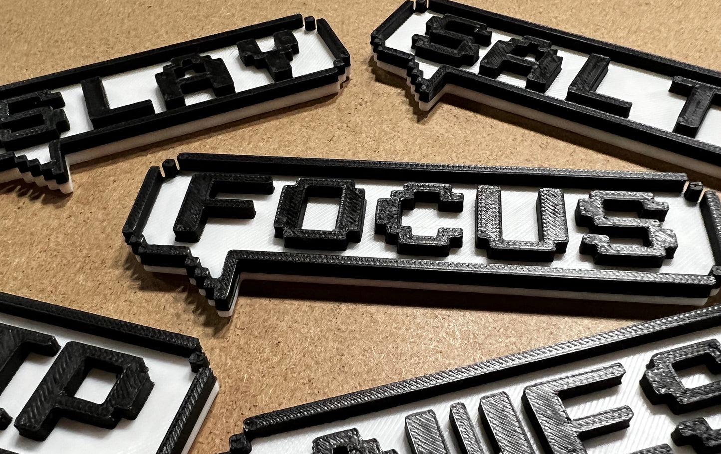 3D Printed -Bit Speech Bubble,  Name Plate, Customizable Speech Bubble