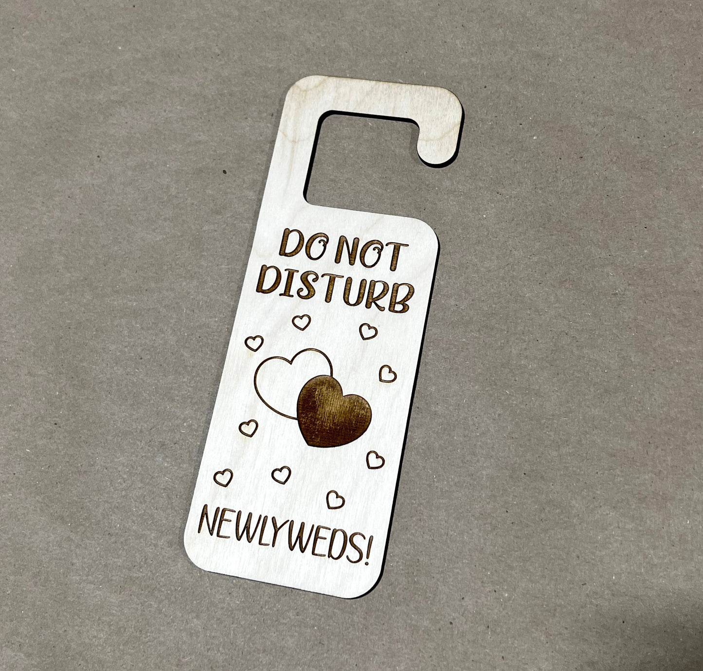 Newlywed Wooden Door Sign, Door Hanger, Bedroom Door Sign, Mom is working sign