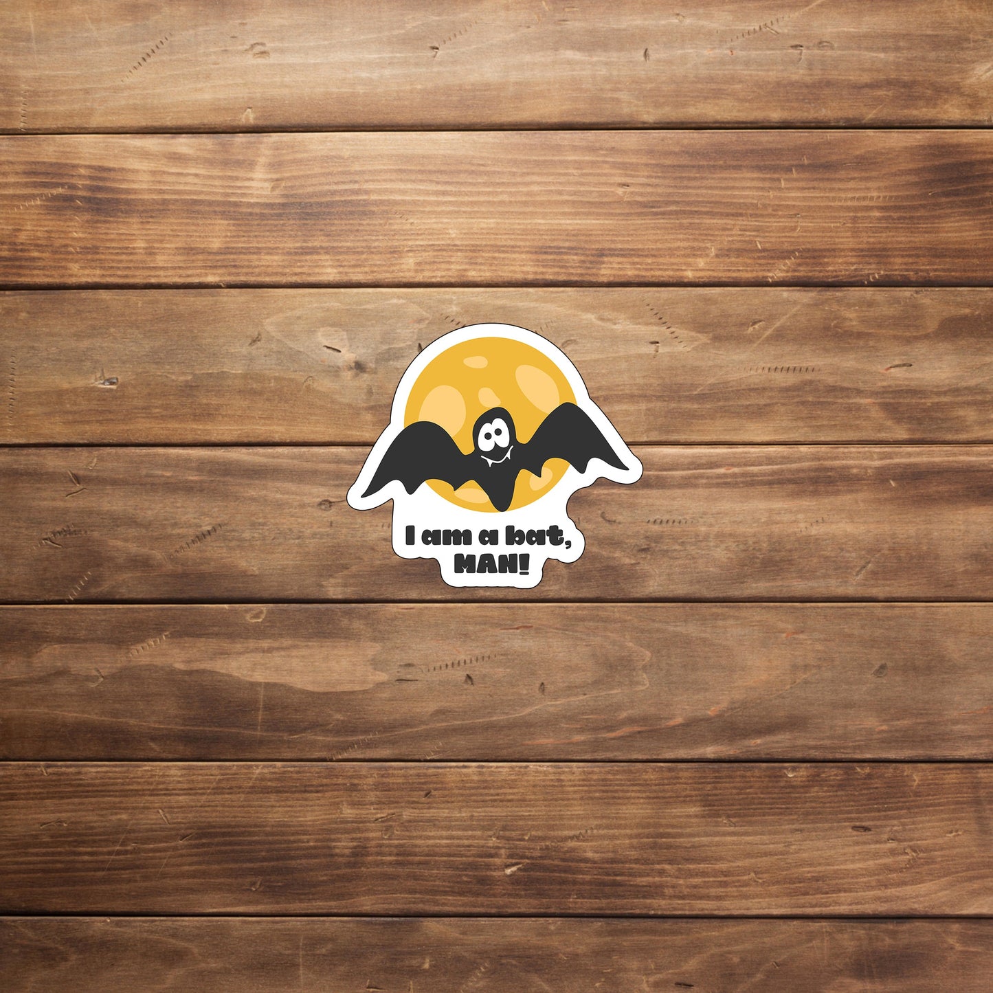 Halloween Stiker, I am a Bat