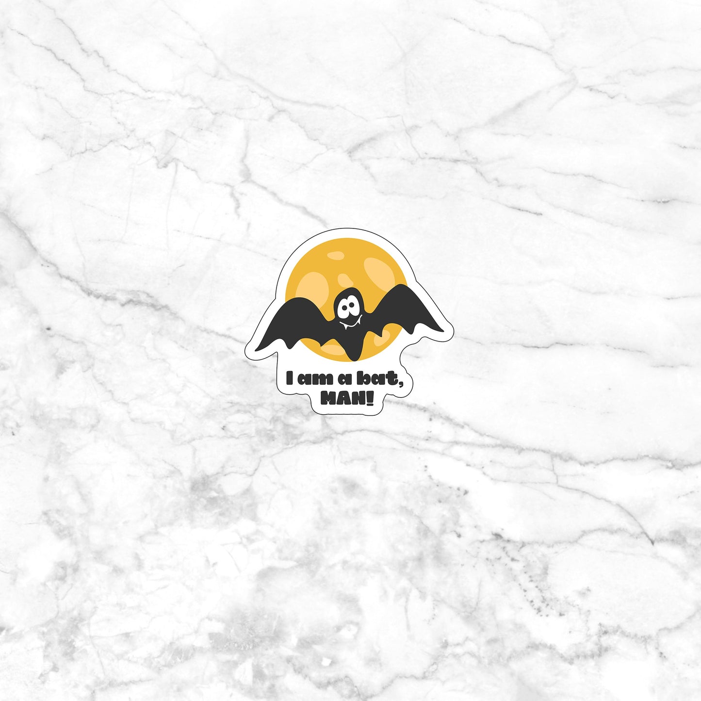 Halloween Stiker, I am a Bat