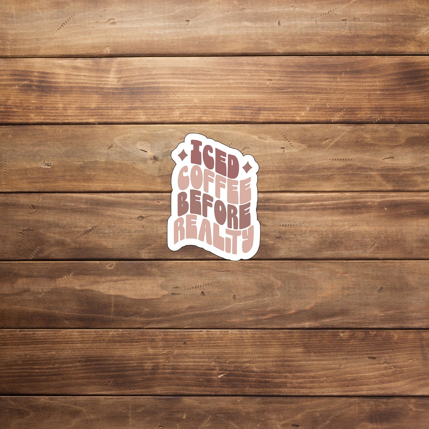 Iced Coffee Sticker, Vinyl sticker, laptop sticker, Tablet sticker
