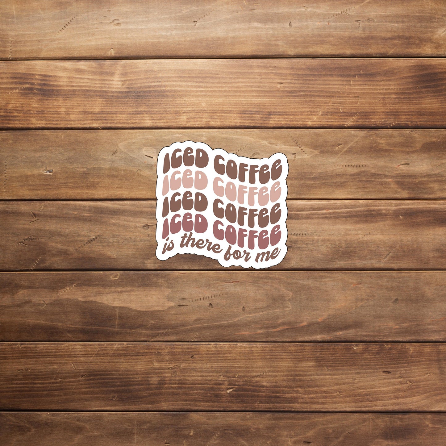 Iced Coffee Sticker, Vinyl sticker, laptop sticker, Tablet sticker