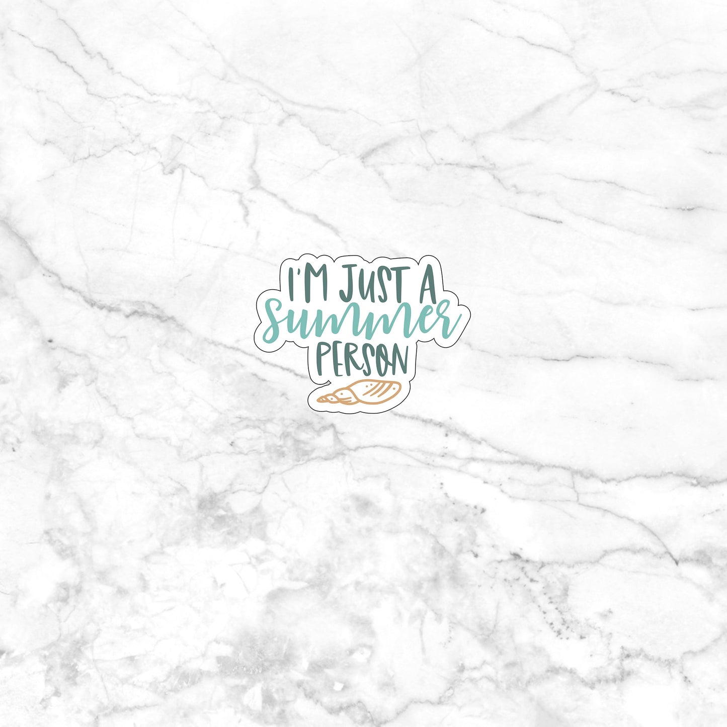 Summer Person Sticker, Vinyl sticker, laptop sticker, Tablet sticker