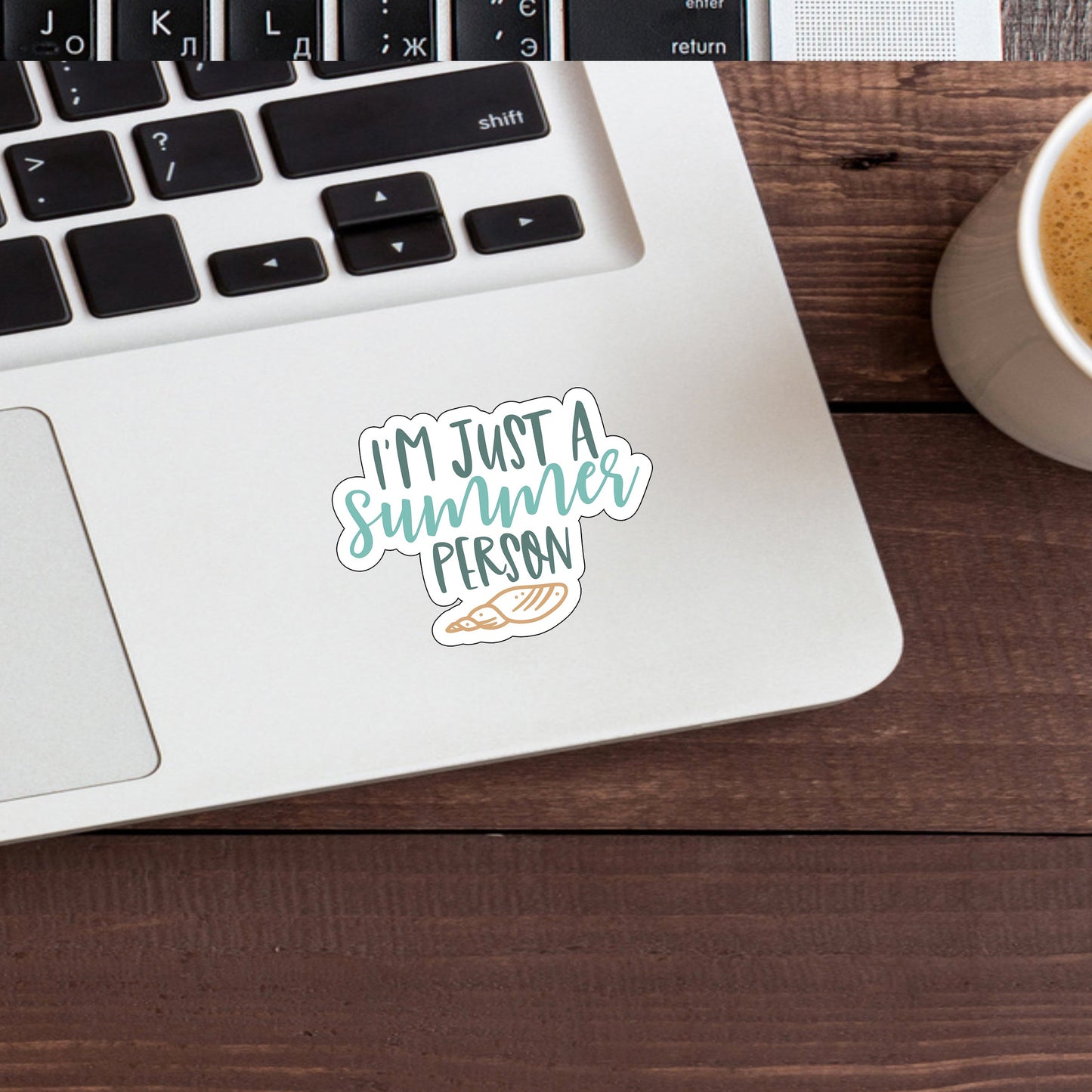 Summer Person Sticker, Vinyl sticker, laptop sticker, Tablet sticker