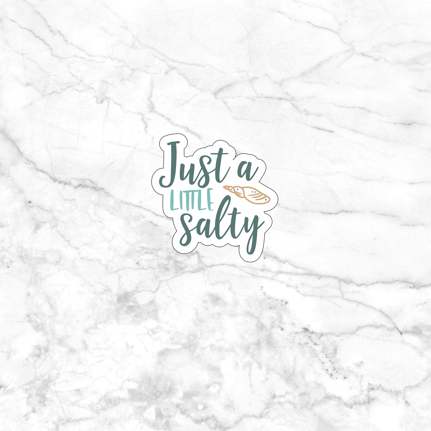 Just a little salty Sticker, Vinyl sticker, laptop sticker, Tablet sticker
