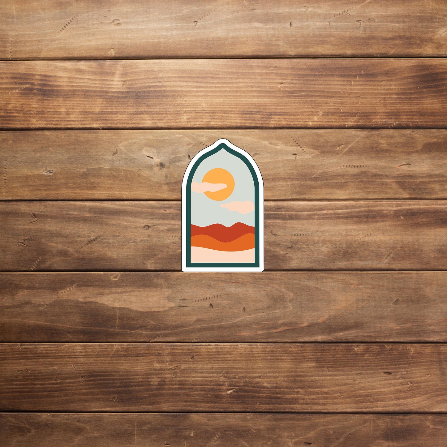 Landsacpe Clouds Sticker