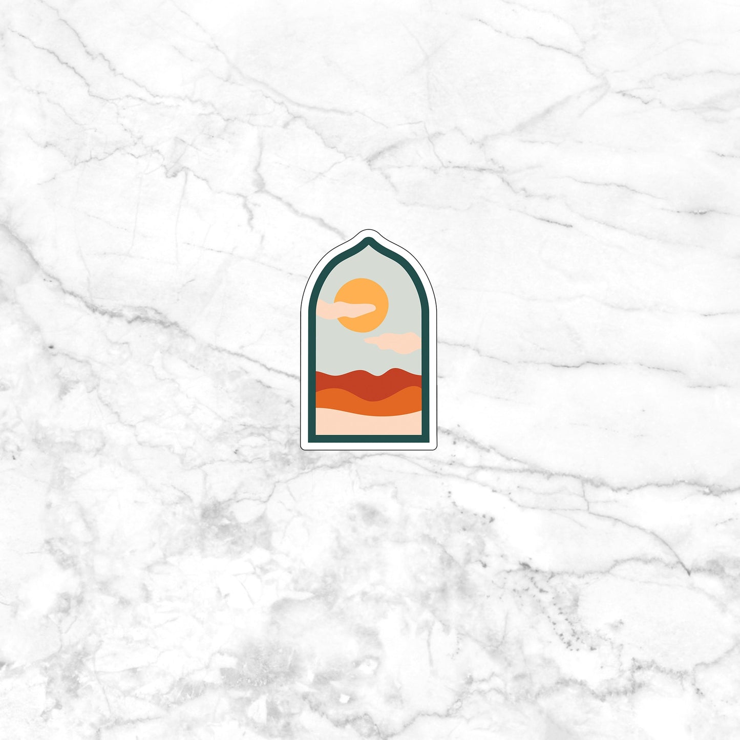 Landsacpe Clouds Sticker