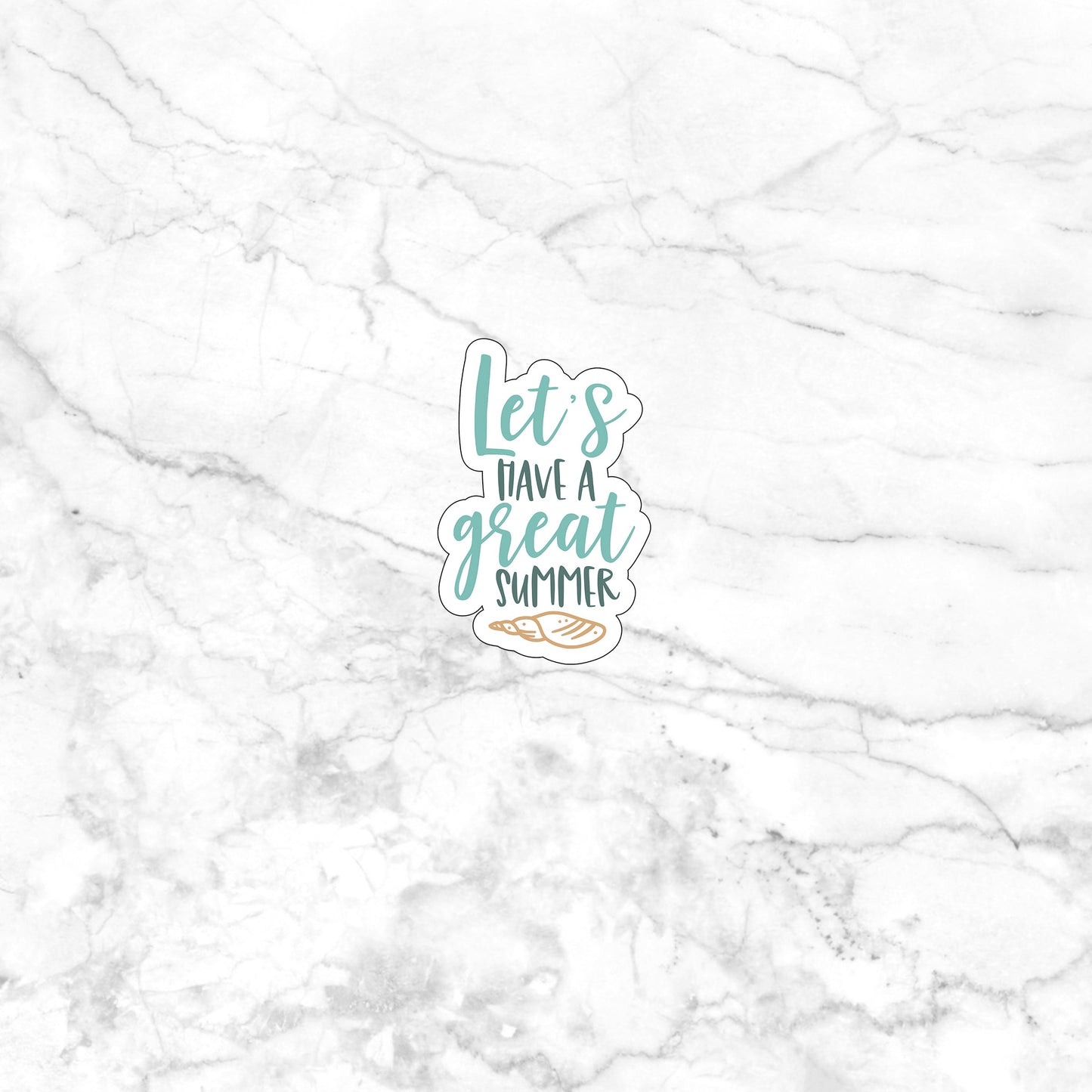 Lets have a great summer Sticker, Vinyl sticker, laptop sticker, Tablet sticker