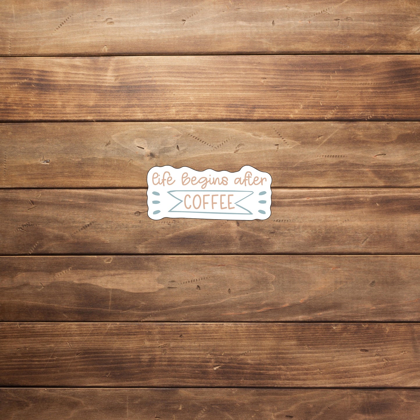 Life begins after coffee Sticker