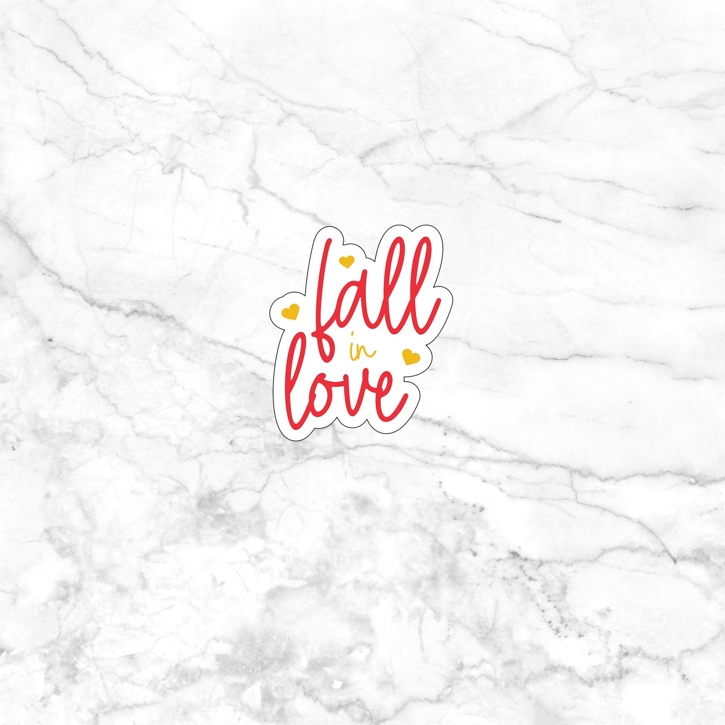 Love With Heart Sticker